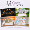 Canva Templates Bundle – 12 Premium Event Decoration Mockups (Instant Download)
